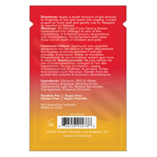 HAPPY GEE COOLING PLEASURE GEL - FOIL - 0.03 fl oz | 1 mL